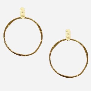 ๐3/$30 New Gold Hammered Hoops